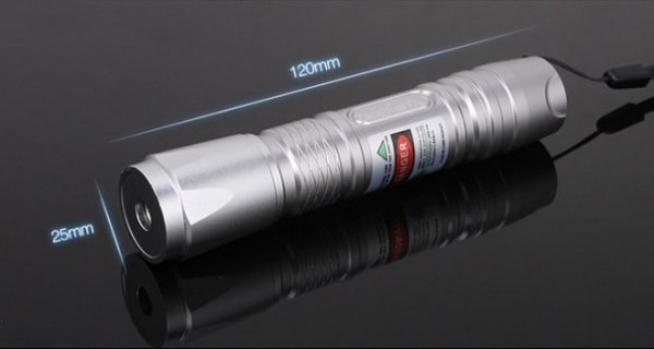 100mW Laser Flashlight Size