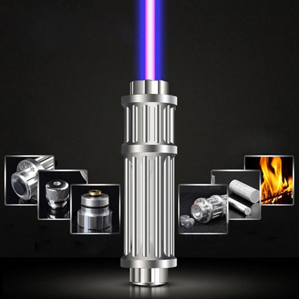 405nm Purple Beam Gatling Shape Laser Pointer 500mW Class 3B Burning